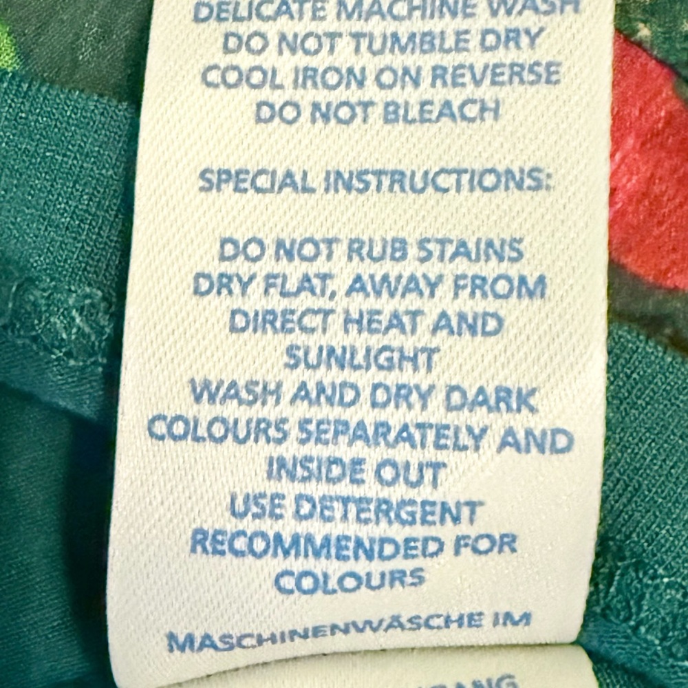 Boden Emerald and Pink Patterned Blouse - Picture 9 of 12